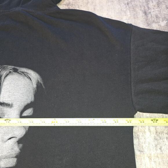 Billie Eilish Hoodie Mens Small H&M Divided Graphic Pullover Sweatshirt Pop Band - Picture 6 of 11